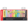 BOSS ORIGINAL 15 SURLIGNEURS ASSORTIS COLORIS FLUOS, PASTELS ET NATURE ASSORTIS
